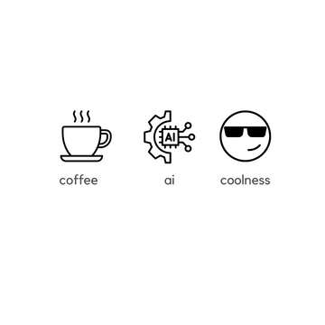 Coffee, AI, Coolness | White Ceramic Mug
