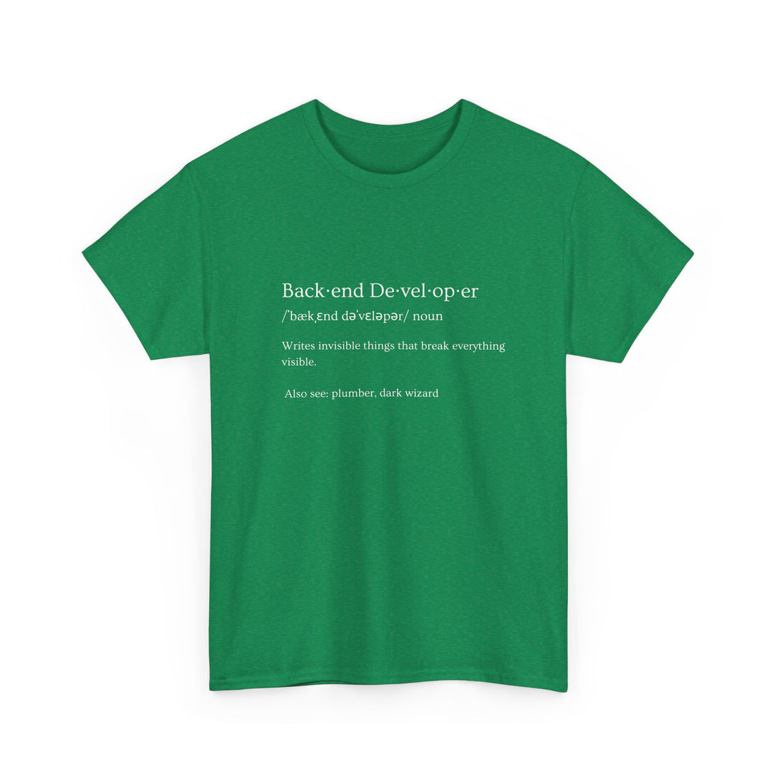 Backend developer T-shirt | Unisex