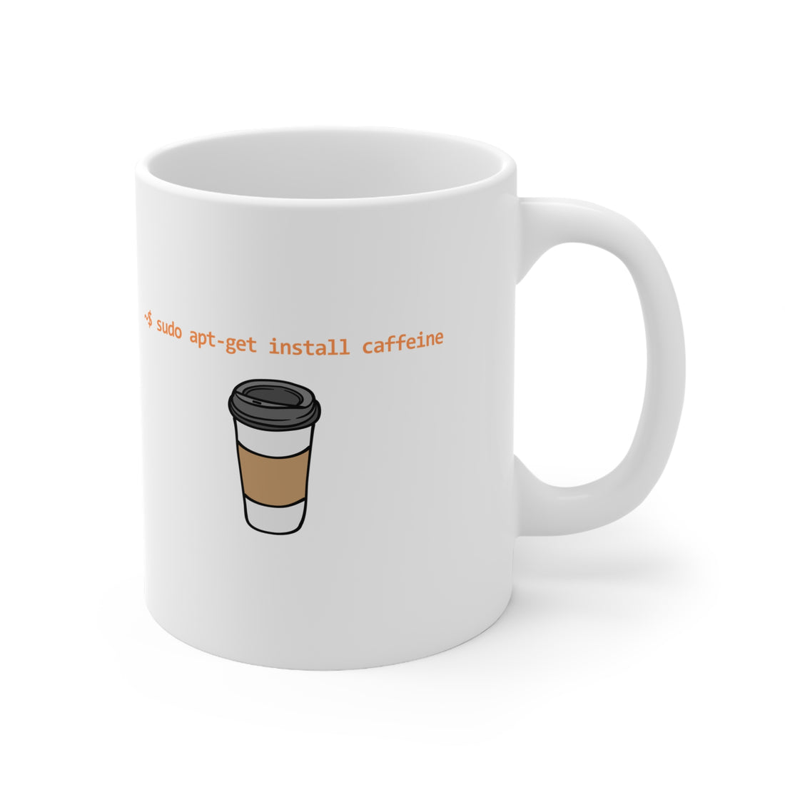 Install Caffeine | White Ceramic Mug