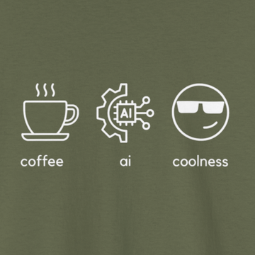 Coffee, AI, Coolness T-shirt | Unisex