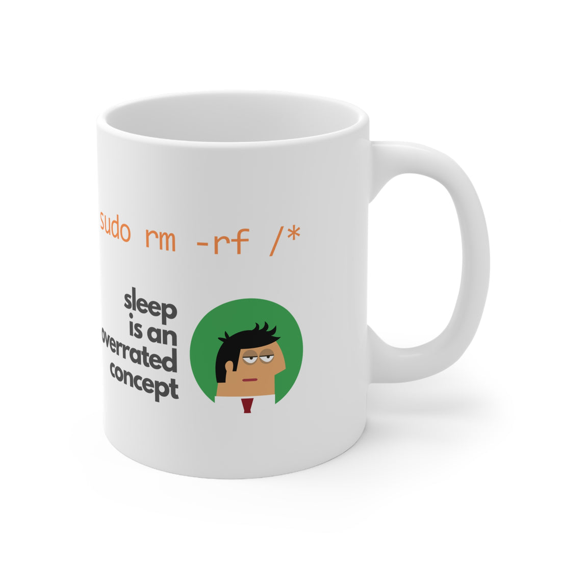 Sleep is Overrated | White Ceramic Mug